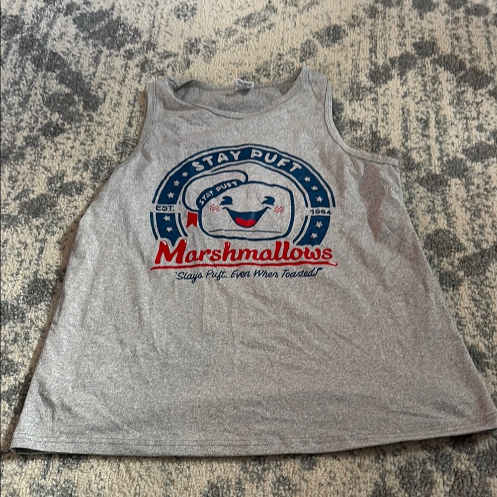 Stay Puft Marshmallows Kids Tank Top - Gray